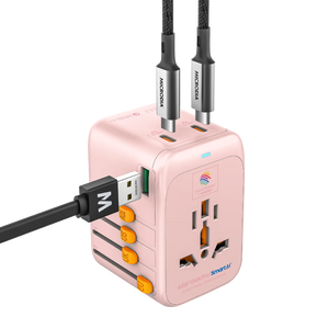 1WorldAdapter™ PD45W GaN Pro™ with 3 x USB-C PD3.2 & USB-A QC4+ PPS Fast Charging Microdia