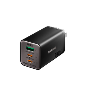 SMARTCube™ Nano 65W GaN Pro Wall Charger, 3-Port, USB-C PD3.0 + USB-A QC3.0 Microdia