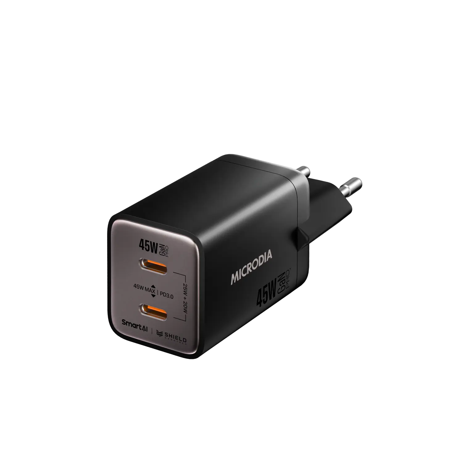 SMARTCube™ Nano 45W GaN Pro Wall Charger, Dual USB-C PD3.0 Microdia