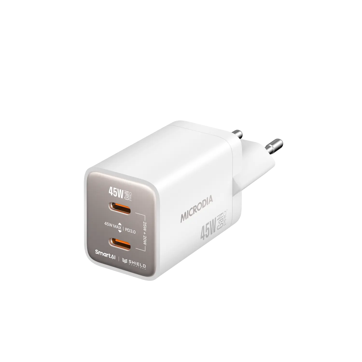 SMARTCube™ Nano 45W GaN Pro Wall Charger, Dual USB-C PD3.0 Microdia