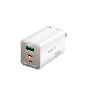 SMARTCube™ Nano 65W GaN Pro Wall Charger, 3-Port, USB-C PD3.0 + USB-A QC3.0 Microdia